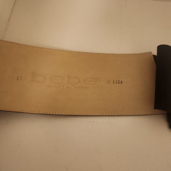 Vintage Bebe Zebra leather calf hair belt 4.5\